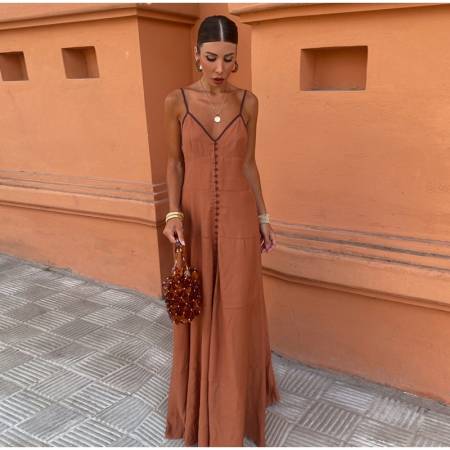 Maxivestido solera al cuerpo